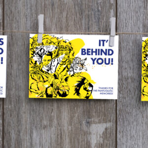 Dick Whittington Momento Postcard. Share a special message with cast and crew. Panto gift card.