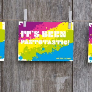 Pantotastic Momento Postcard. Share a special message with cast and crew. Panto gift card.