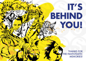 Dick Whittington Momento Postcard. Share a special message with cast and crew. Panto gift card.