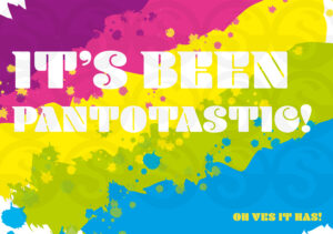 Pantotastic Momento Postcard. Share a special message with cast and crew. Panto gift card.