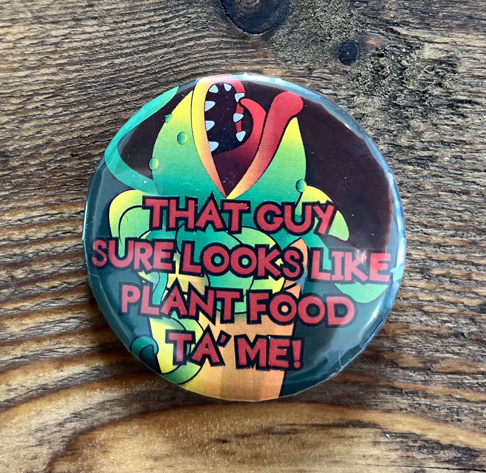 Musical theatre button badge, pin badge, Little Shop Of Horrors