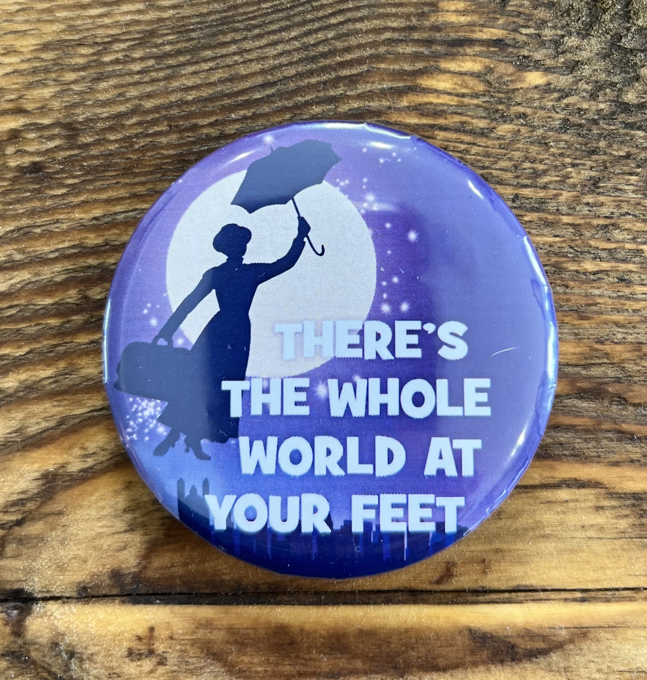 Musical theatre button badge, pin badge, Mary Poppins