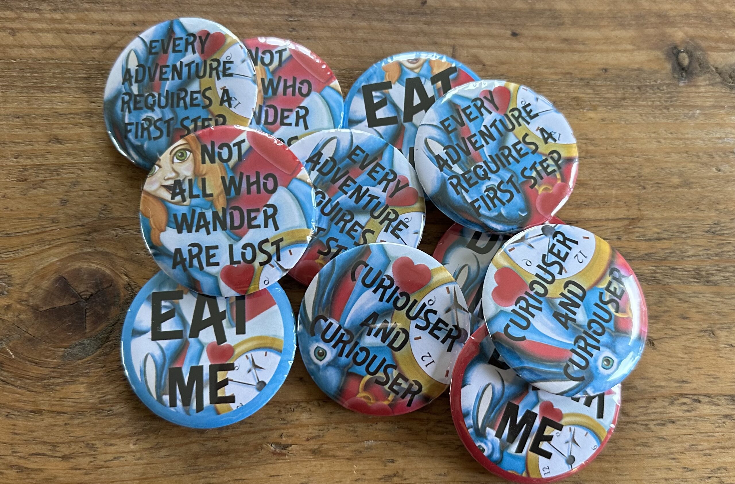 Alice In Wonderland Badges