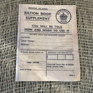 WW2 Replica Ration Book