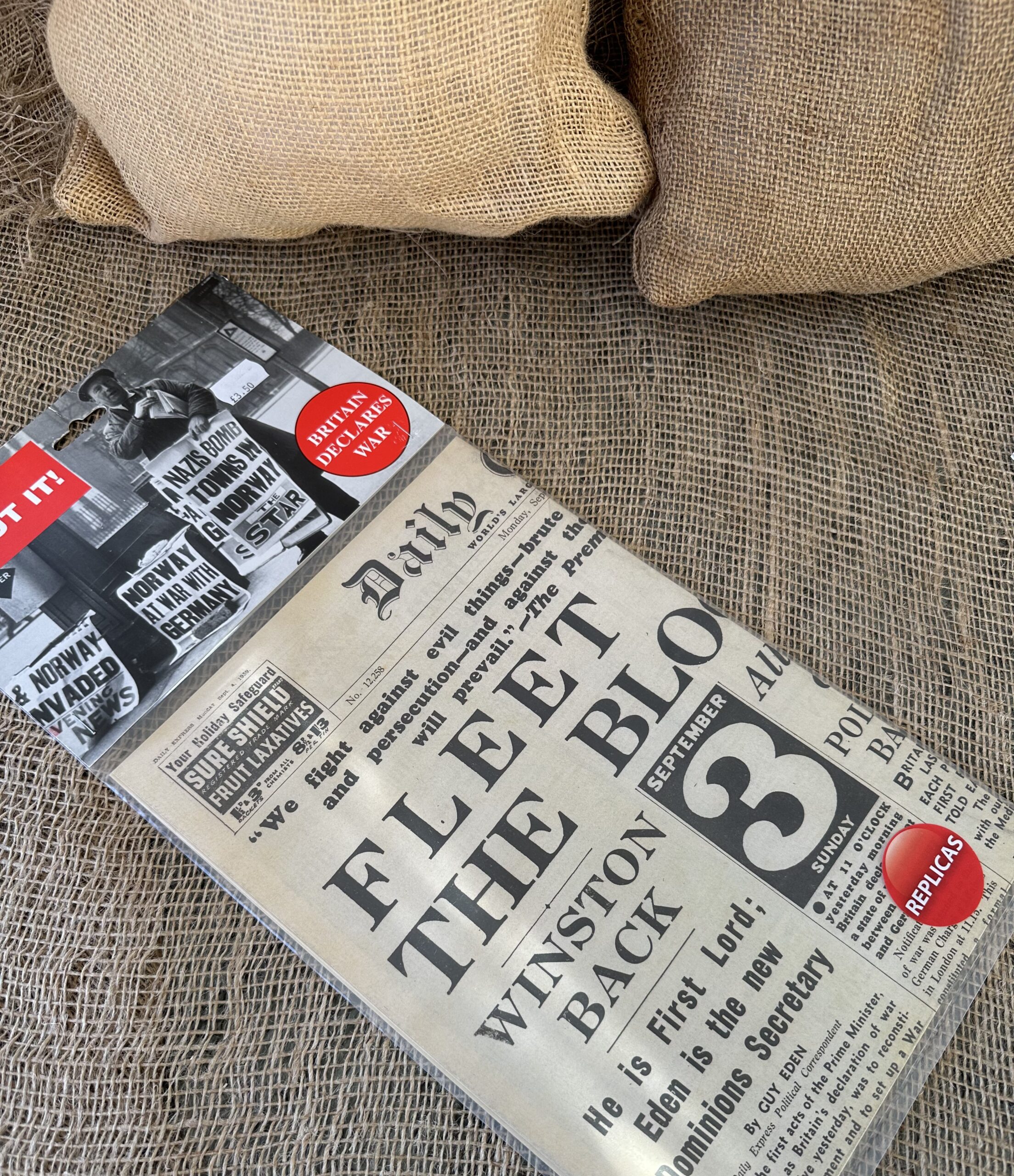 World War Two Newspapers (7 WWII Replica Copies) - Image 2