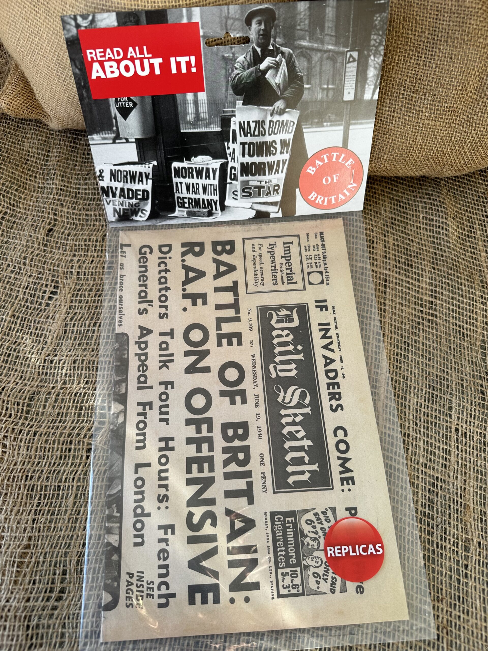World War Two Newspapers (7 WWII Replica Copies) - Image 5